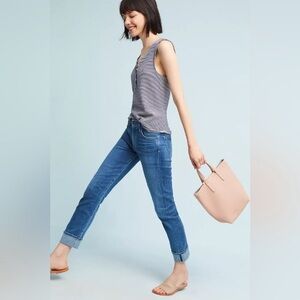 Citizens Of Humanity Jasmin Cuffed Slim Straight Jeans.